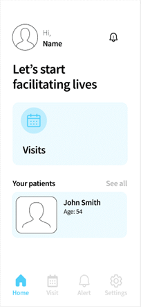 Visi Age dashboard page